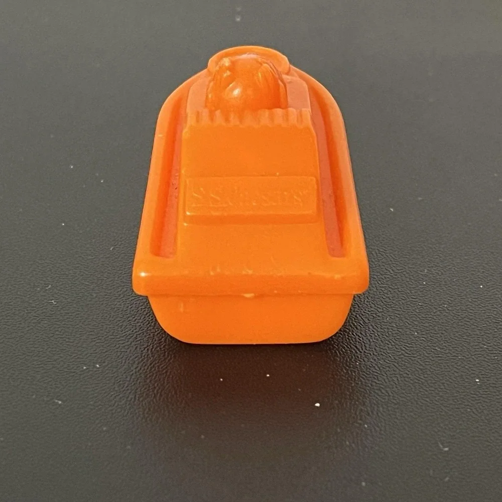 1993 Little Caesars Pizza Meal Prize Orange Boat SS CAESARS Diving Water Toy VTG